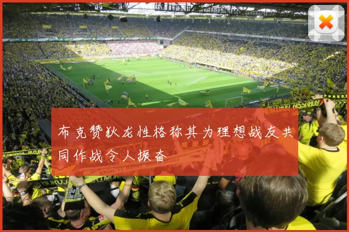 布克赞狄龙性格称其为理想战友共同作战令人振奋